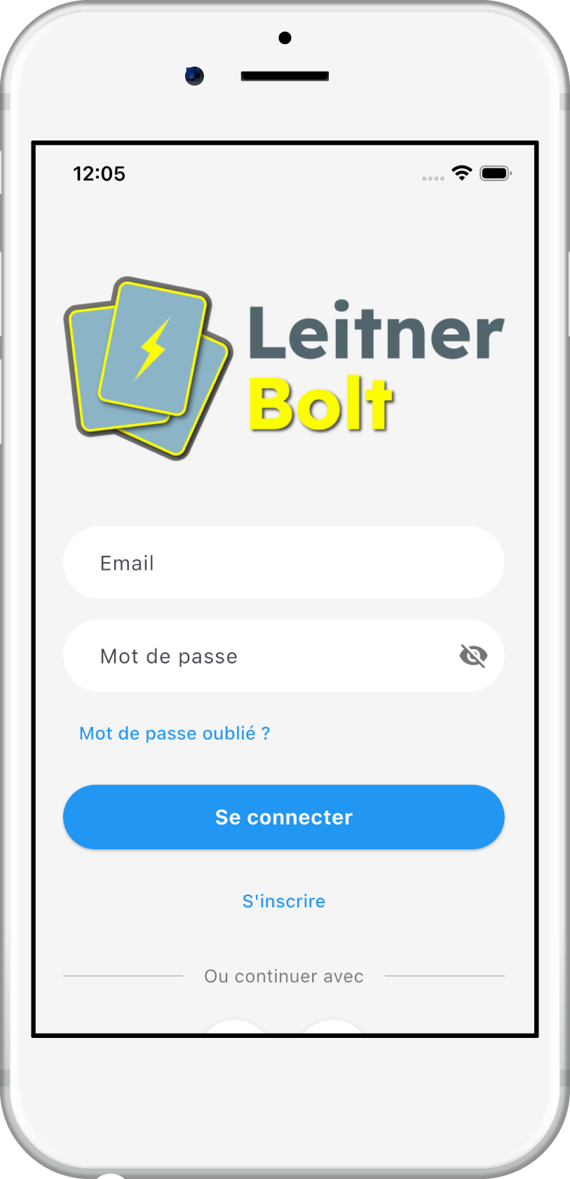 Leitner Bolt App Screenshot